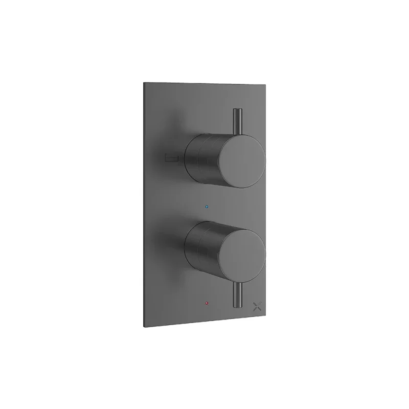 Crosswater Mpro 2 Handle Bath Shower Etched Trimset Slate product image - Image 1