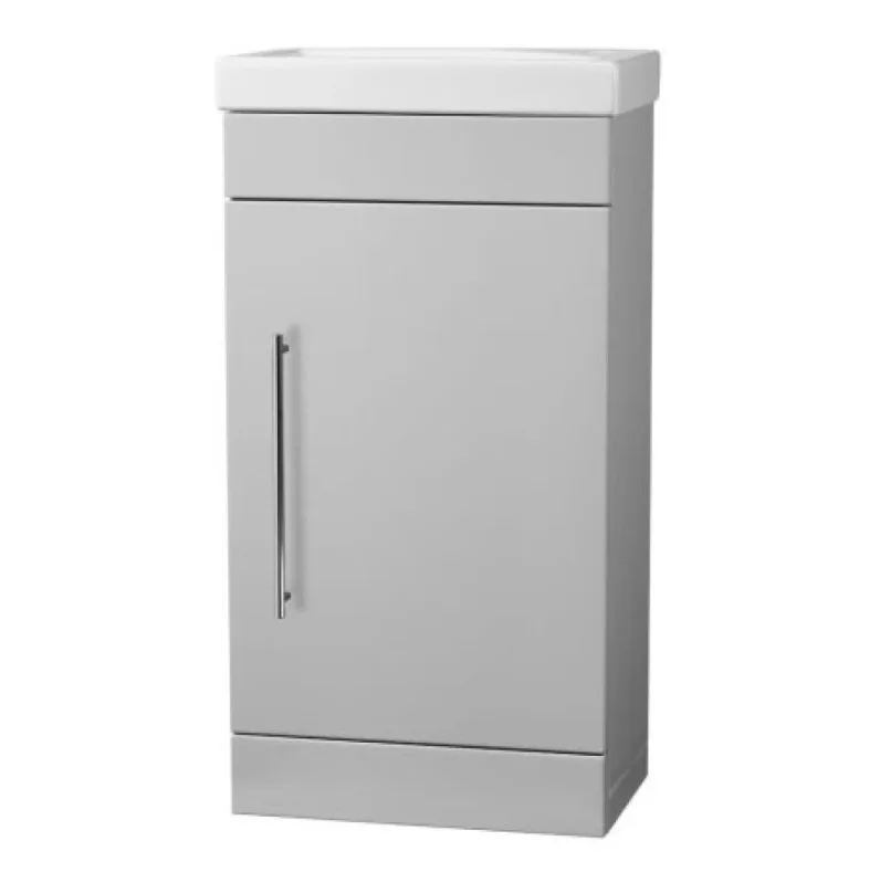Roper Rhodes 450mm Esta Freestanding Unit - Gloss Light Grey product image - Image 4