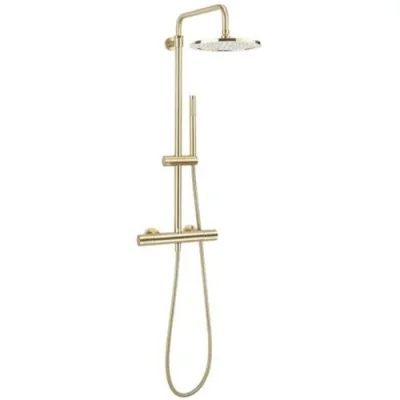 Crosswater Central Multifunction Shower Brushed Brass detail view - Image 2