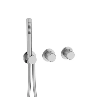 Crosswater Module 3one6 2 Control Trimset With Handshower Stainless Steel detail view - Image 2