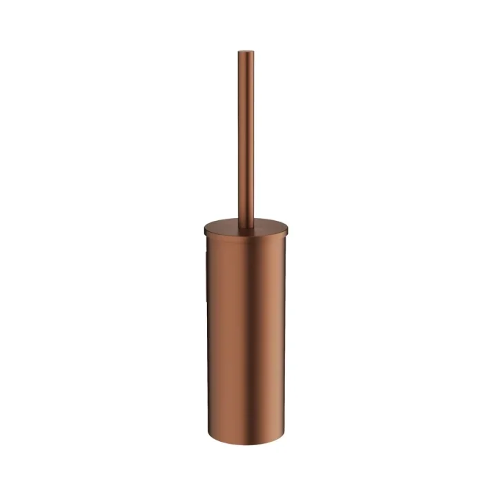 Crosswater Mpro Wall Mounted Toilet Brush Set Brushed Bronze detail view - Image 2