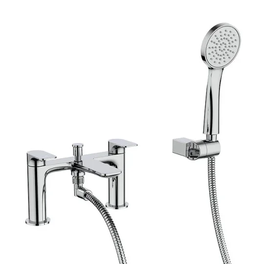 Crosswater Fuse Bath Shower Mixer Chrome detail view - Image 2