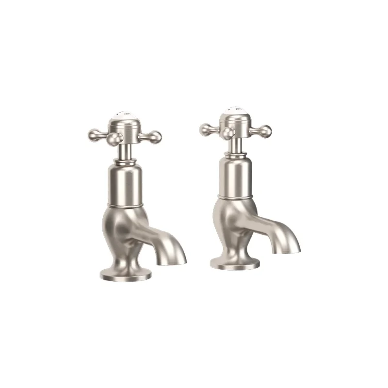 Crosswater Belgravia Crosshead Cloakroom Basin Taps Brushed Nickel product image - Image 3