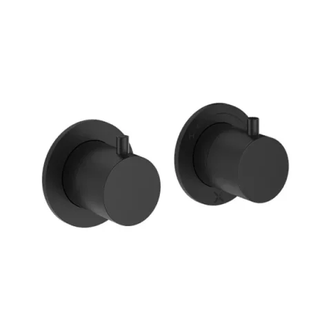 Crosswater Module Mpro 2 Control Diverter Trimset Matt Black detail view - Image 2