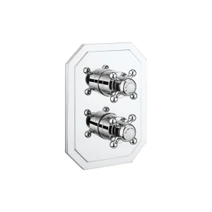 Crosswater Crossbox Belgravia 3 Outlet Trim & Levers Chrome