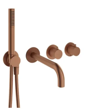 Crosswater Module Mpro 2 Control Trim Bs & Hs Brushed Bronze detail view - Image 2