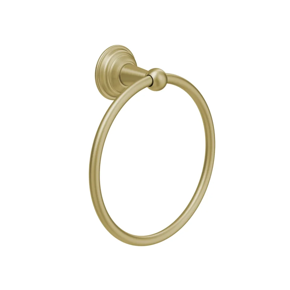 Crosswater Belgravia Towel Ring Brushed Brass product image - Image 1