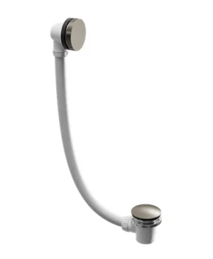 Crosswater Belgravia Bath Waste Brushed Nickel detail view - Image 2