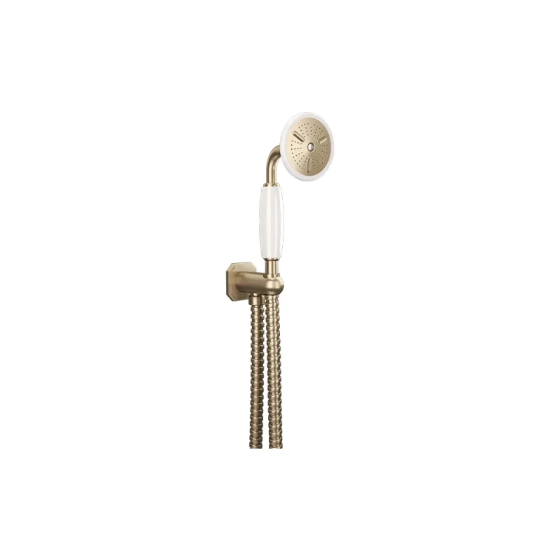Crosswater Belgravia Handset Wall Outlet and Hose Brushed Brass product image - Image 4
