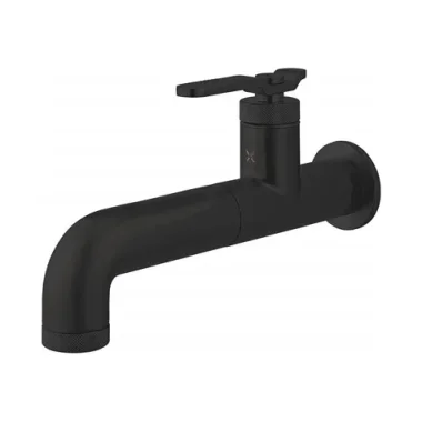 Crosswater Union Single Hole Wall Mounted Set Matt Black detail view - Image 2