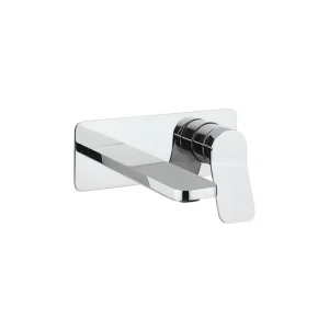 Crosswater Glide II Basin Set Single Plate Wall Mounted Chrome