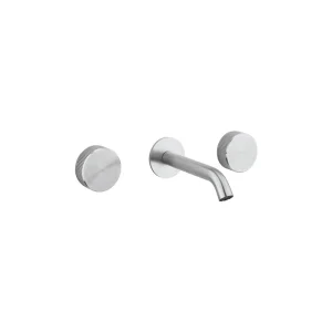 Crosswater 3ONE6 Basin 3 Hole Set Wall Mounted Stainless