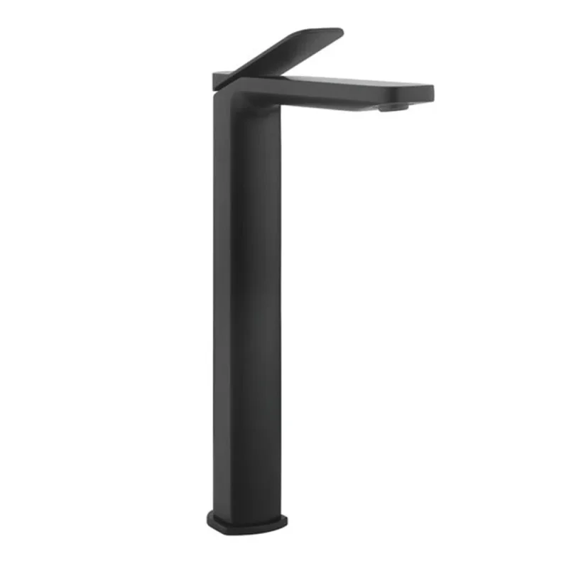 Crosswater Glide II Basin Tall Monobloc Matt Black detail view - Image 2