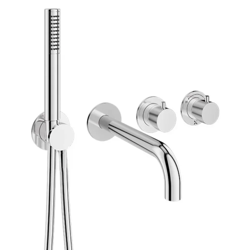 Crosswater Module Mpro 2 Control Trimset With Bath Spout & Handshower Chrome detail view - Image 2