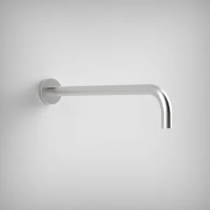 Ava Wall Mounted Round 400mm Shower Arm - Brushed Stainless Steel