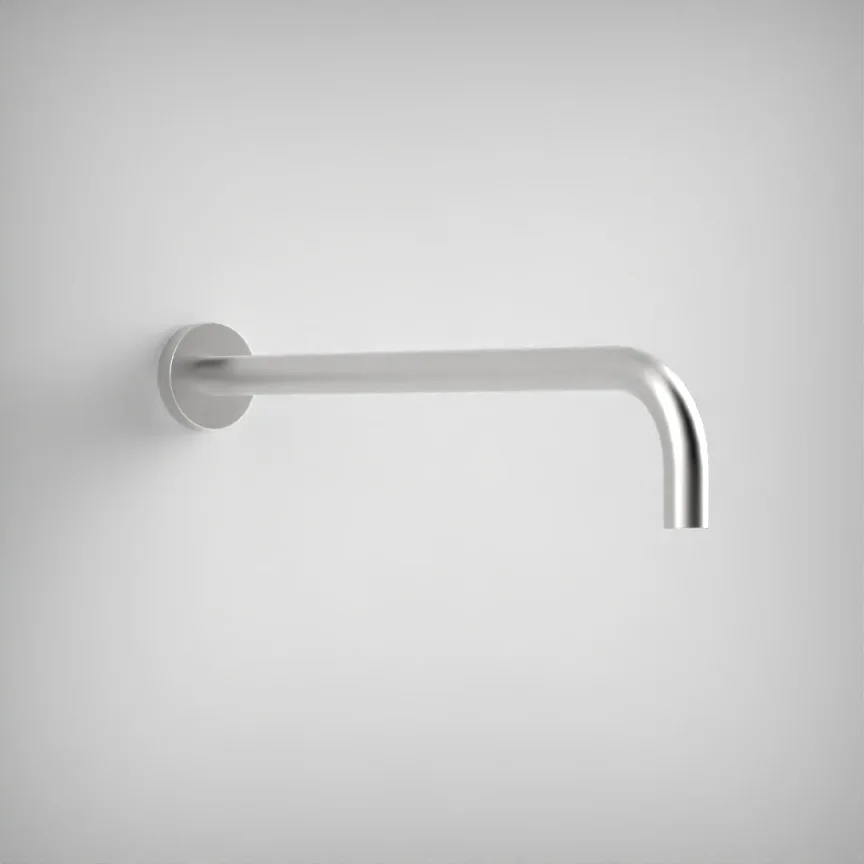 Ava Wall Mounted Round 400mm Shower Arm - Brushed Stainless Steel product image - Image 1