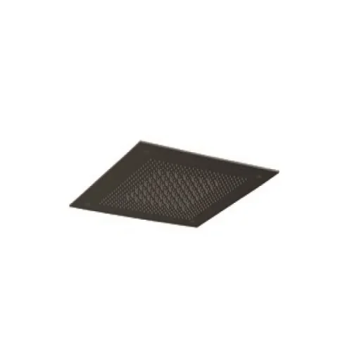 Crosswater Tranquil Recessed Shower Head Dual Flow 380mm Matt Black detail view - Image 2