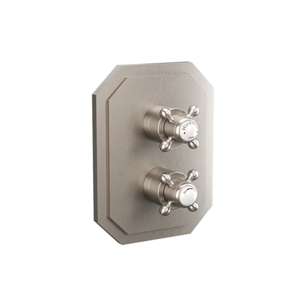 Crosswater Belgravia Crosshead Crossbox 2D Trimset Brushed Nickel