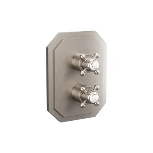 Crosswater Belgravia Crosshead Crossbox 2D Trimset Brushed Nickel