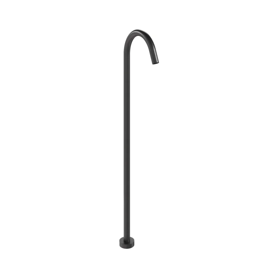 Crosswater Bath Spout Floor Standing Matt Black product image - Image 3