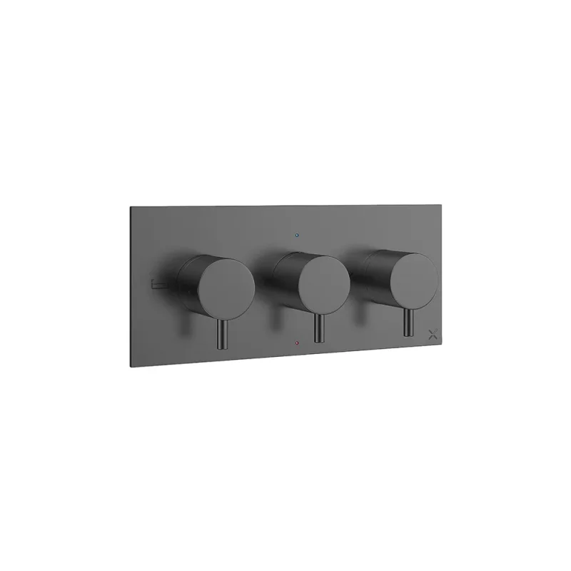 Crosswater Mpro 3 Handle Shower Bath Handset Etched Trimset Landscape Slate product image - Image 3