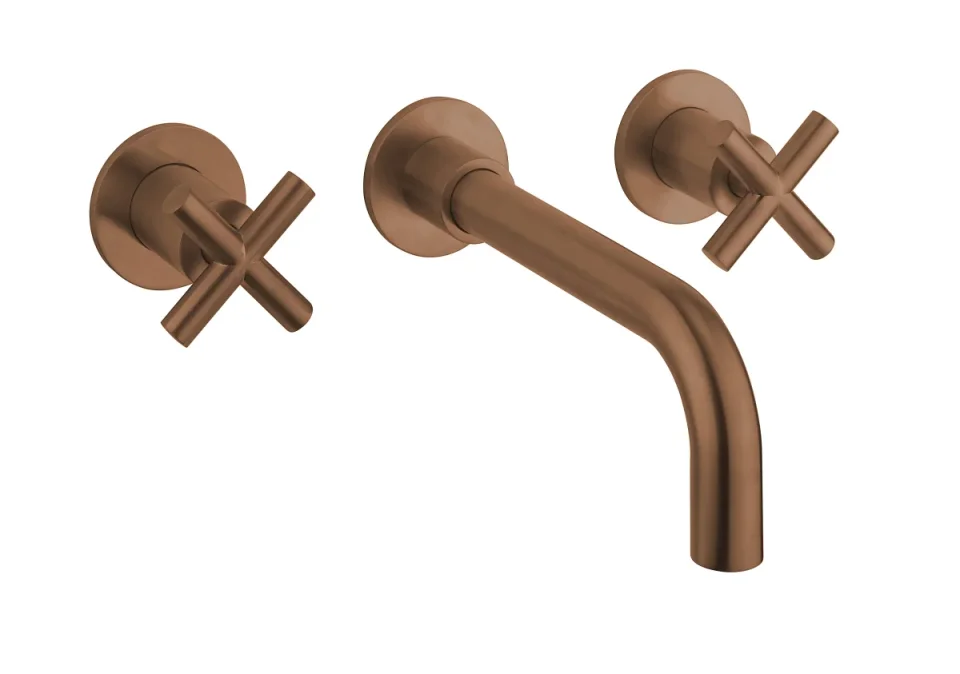 Crosswater MPRO Crosshead Basin 3 Hole Set Brushed Bronze product image - Image 3