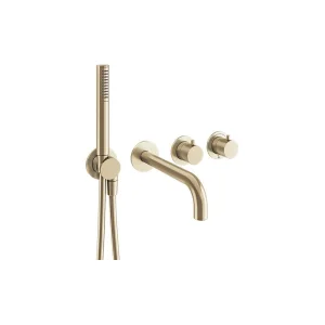 Crosswater Module Mpro 2 Control Trimset With Bath Spout & Handshower Brushed Brass