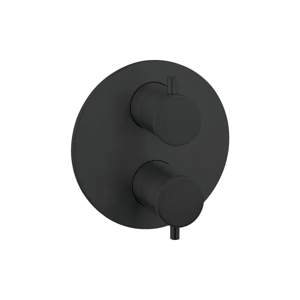 Crosswater Crossbox MPRO Industrial 1 Outlet Trim & Levers Carbon Black