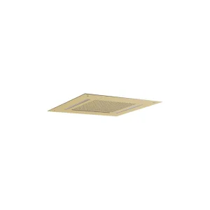 Crosswater Tranquil Recessed Shower Head with Waterfall & Chromotherapy 500mm Brushed Brass