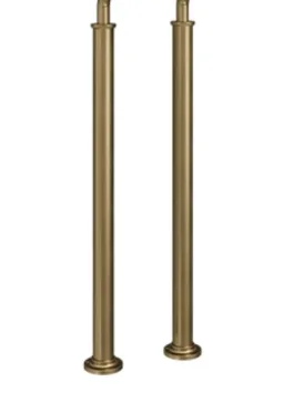 Crosswater Belgravia Bath Legs Brushed Brass detail view - Image 2