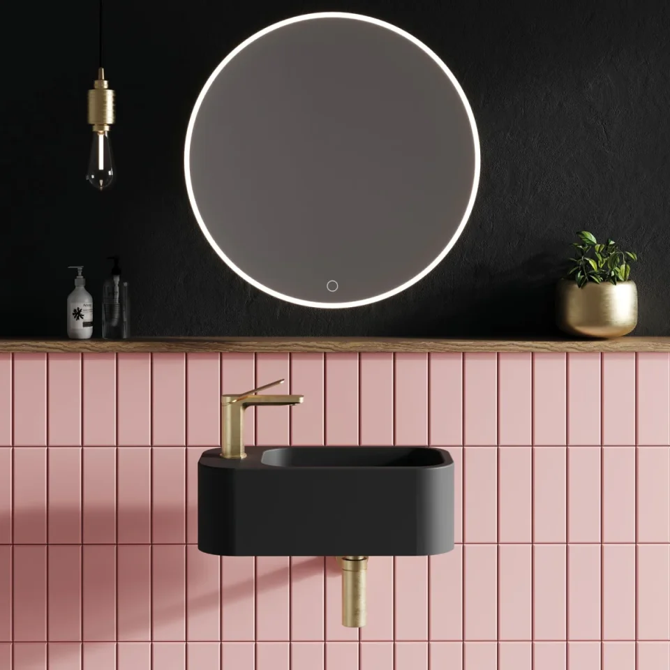 Crosswater Glide II Basin Monobloc Brushed Brass detail view - Image 2
