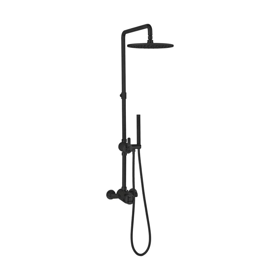 Crosswater Union Exposed Shower Matt Black product image - Image 3