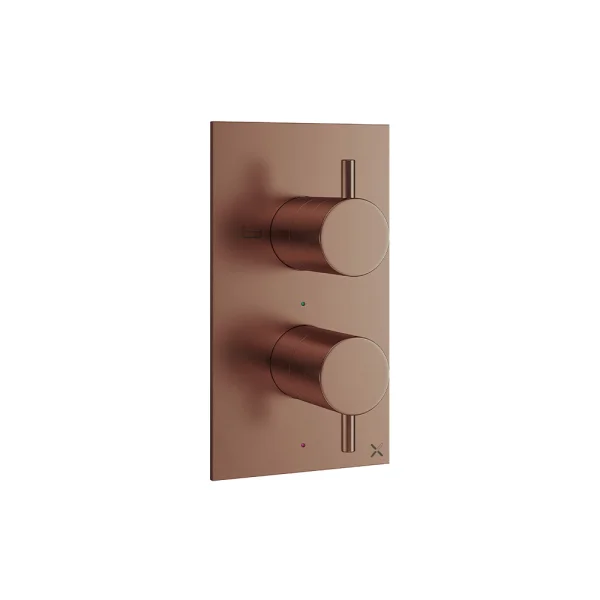 Crosswater Mpro 2 Handle Bath Shower Etched Trimset Brushed Bronze