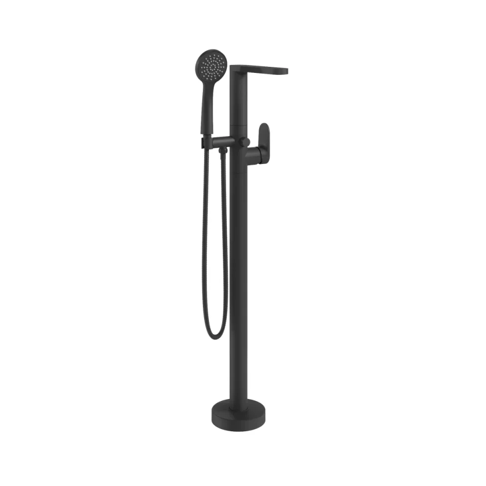Crosswater Drift Bath Shower Mixer Floor Standing Matt Black product image - Image 3