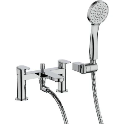 Crosswater Drift Bath Shower Mixer Chrome detail view - Image 2