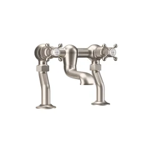 Crosswater Belgravia Crosshead Bath Filler Brushed Nickel
