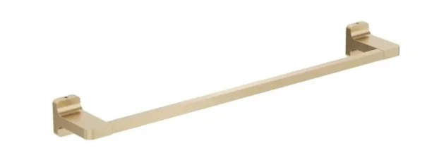 Crosswater Rotar Towel Rail 450mm Brushed Brass detail view - Image 1