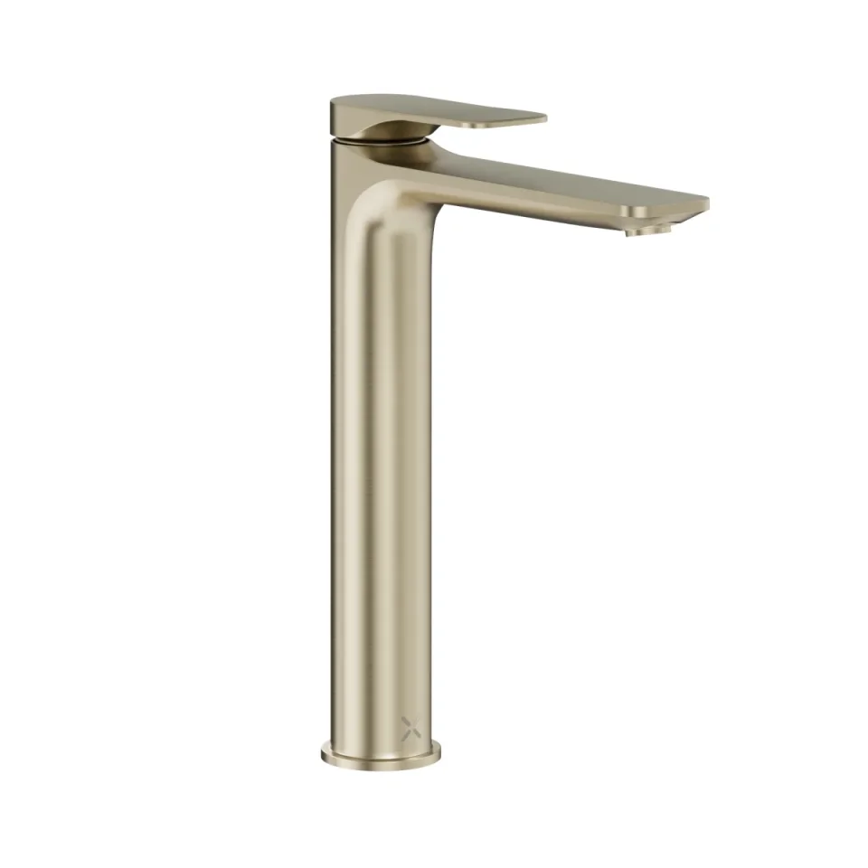 Crosswater Fuse Tall Basin Monobloc With Clicker Waste Brushed Brass product image - Image 3
