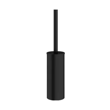 Crosswater Mpro Wall Mount Toilet Brush Set Matt Black detail view - Image 2