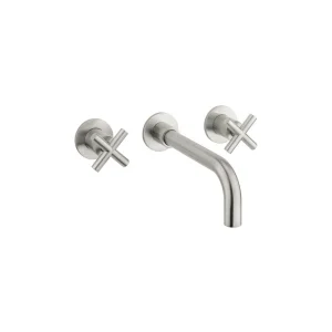 Crosswater MPRO Crosshead Basin 3 Hole Set Brushed Nickel