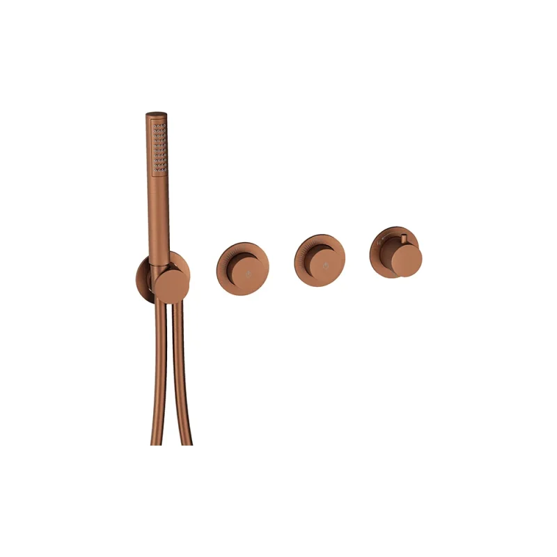 Crosswater Module Mrpo Push 2 Outlet Trimset With Handset Brushed Bronze product image - Image 3