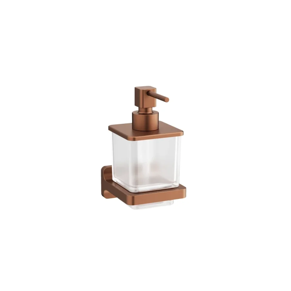 Crosswater Rotar Soap Dispenser Brushed Bronze detail view - Image 2