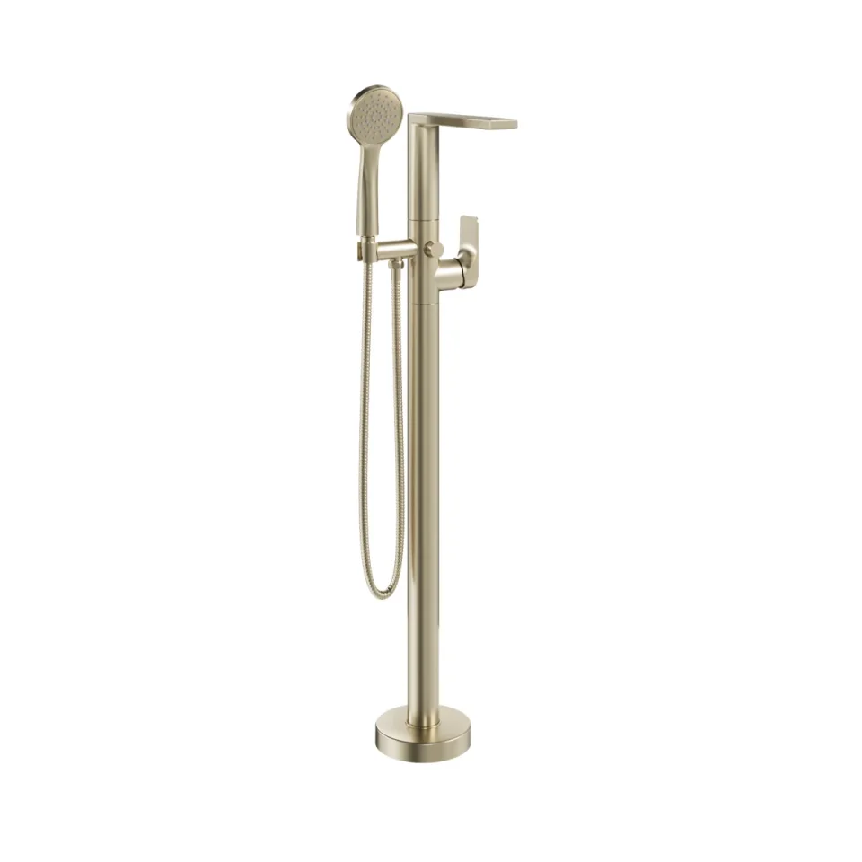 Crosswater Fuse Bath Shower Mixer Floor Standing Brushed Brass product image - Image 3