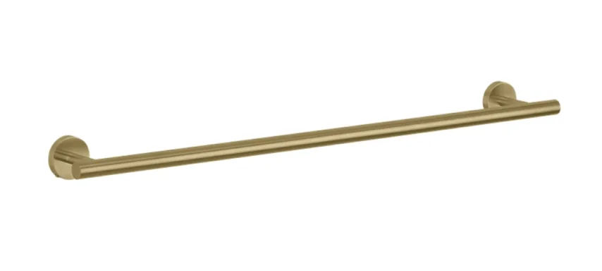 Crosswater 3ONE6 Towel Rail 600mm Stainless Brushed Brass Effect detail view - Image 2