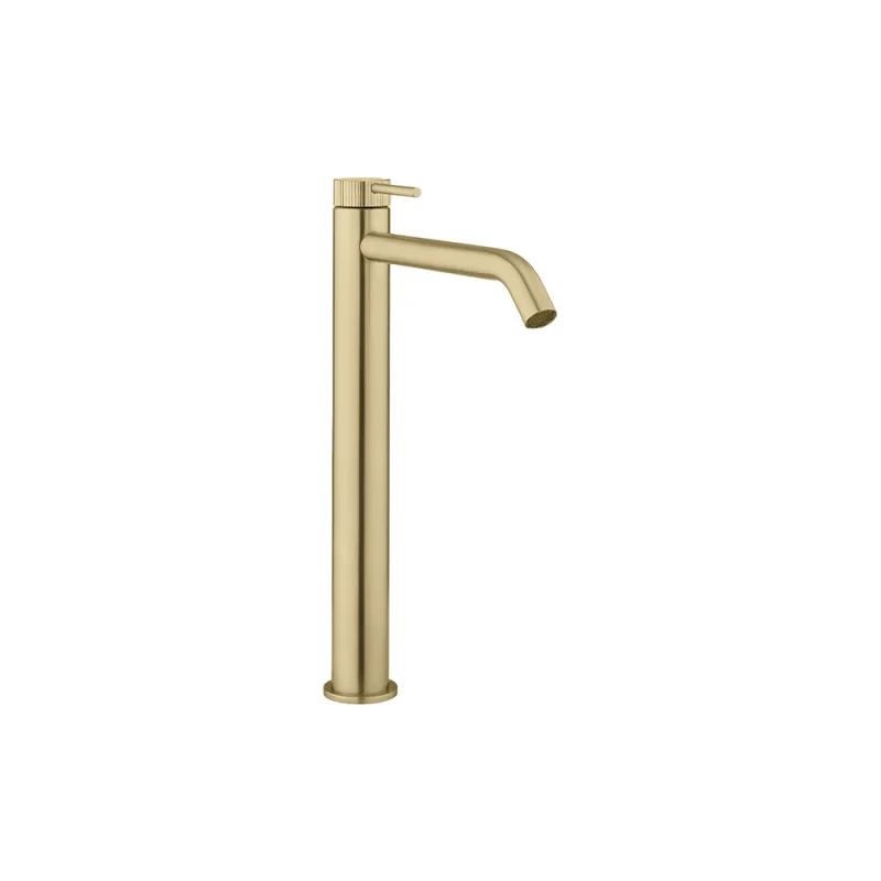 Crosswater 3ONE6 Tall Basin Mono Stainless Brushed Brass Effect product image - Image 3