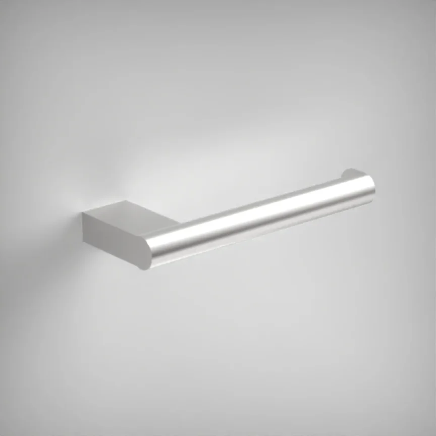 Ava Round Toilet Roll Holder - Brushed Stainless Steel product image - Image 1