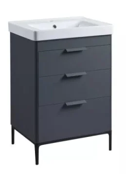 Roper Rhodes Fairmont 600mm Freestanding Unit - Matt Carbon product image - Image 2