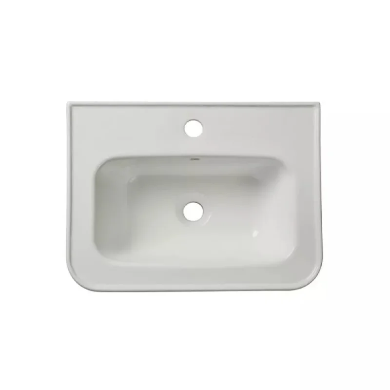 Roper Rhodes 600mm Halcyon Ceramic Basin 1 Tap Hole - White product image - Image 3