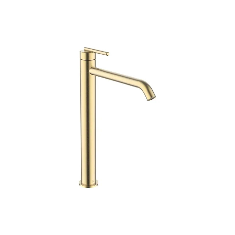 Crosswater 3ONE6 Lever Basin Tall Mono Stainless Brushed Brass Effect product image - Image 3