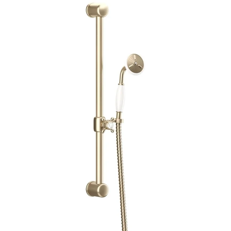 Crosswater Belgravia Slide Rail Kit Brushed Brass detail view - Image 2